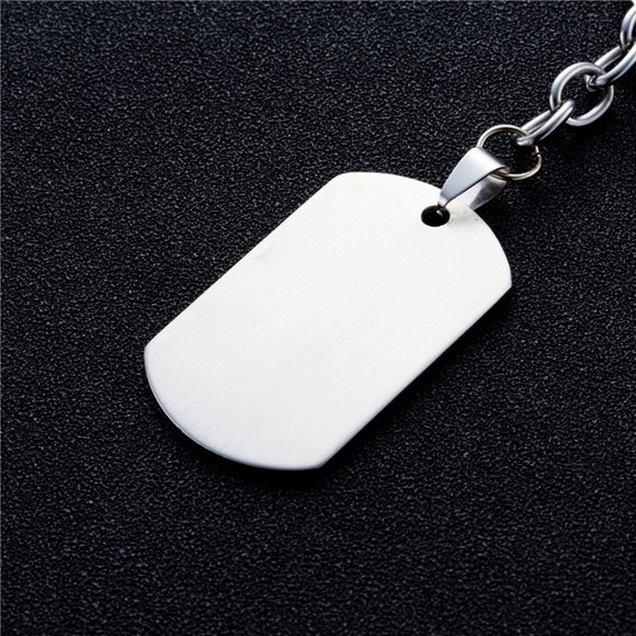 Always Loved Stainless steel Dog tags necklace - Picture 3 of 4